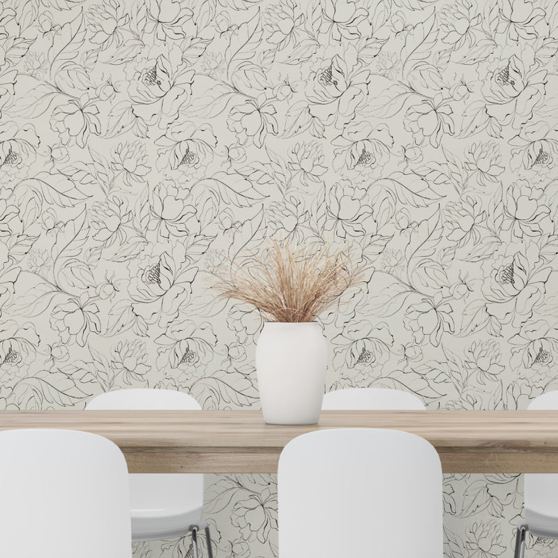 Timeless Florals-wallpaper-eco-friendly-easy-removal-GIOIA-WALL-ART