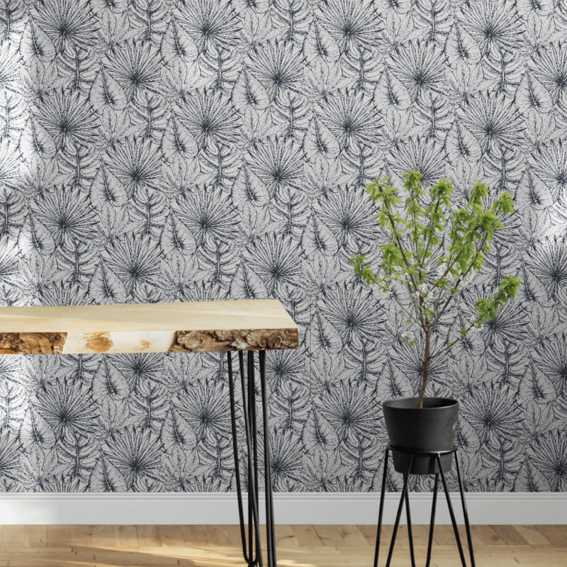 Sketched Botanicals-wallpaper-eco-friendly-easy-removal-GIOIA-WALL-ART