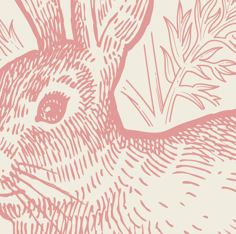 Pink Rabbits-wallpaper-eco-friendly-easy-removal-GIOIA-WALL-ART