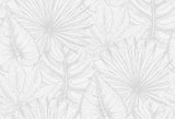Soft Tone Sketched Botanicals Wallpaper