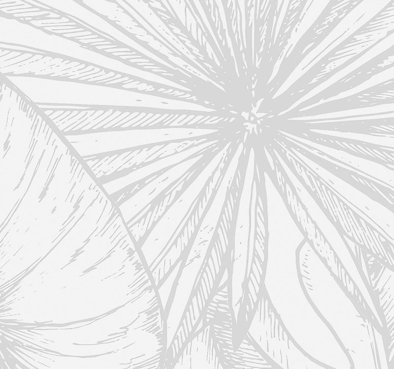 Soft Tone Sketched Botanicals Wallpaper