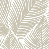 Tropical Beige Leaves-wallpaper-eco-friendly-easy-removal-GIOIA-WALL-ART