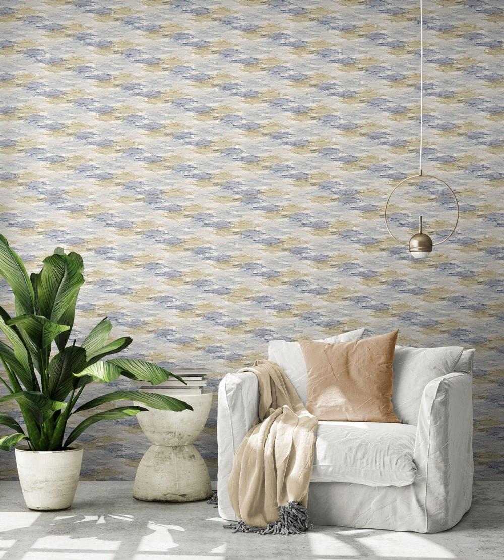 Yellow and Blue Patches-wallpaper-eco-friendly-easy-removal-GIOIA-WALL-ART