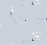 White Florals on Powder Blue Background-wallpaper-eco-friendly-easy-removal-GIOIA-WALL-ART
