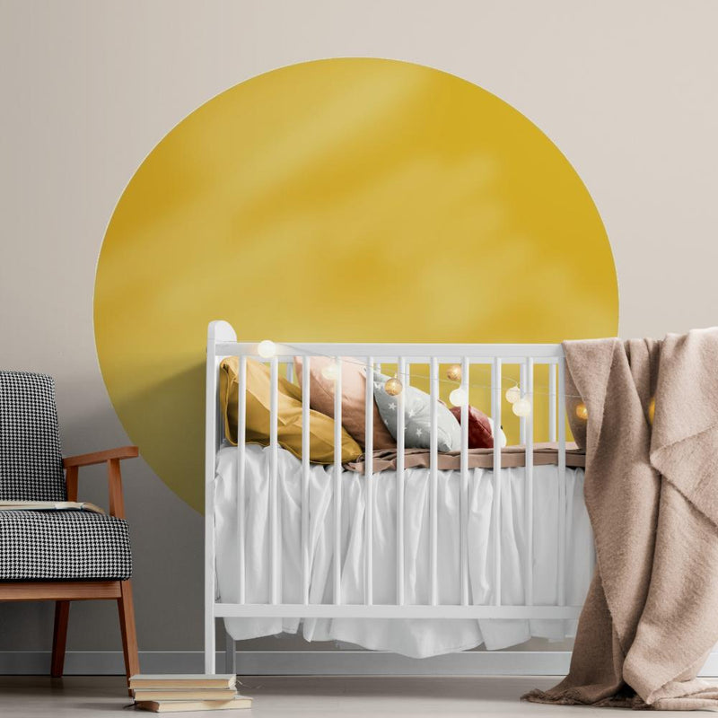 Yellow, Full-Moon, Wall Decal-Framed-Canvas-Print-Poster-Gioia Wall Art
