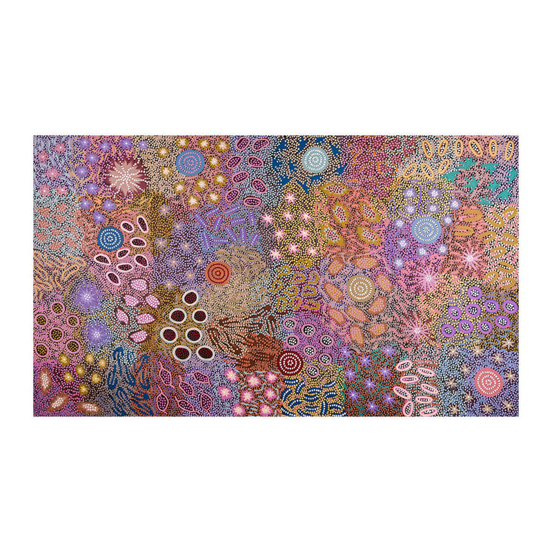 Body Painting Ceremony, Original Indigenous Hand-Painted Canvas-Gioia-Prints-Framed-Canvas-Poster-GIOIA-WALL-ART