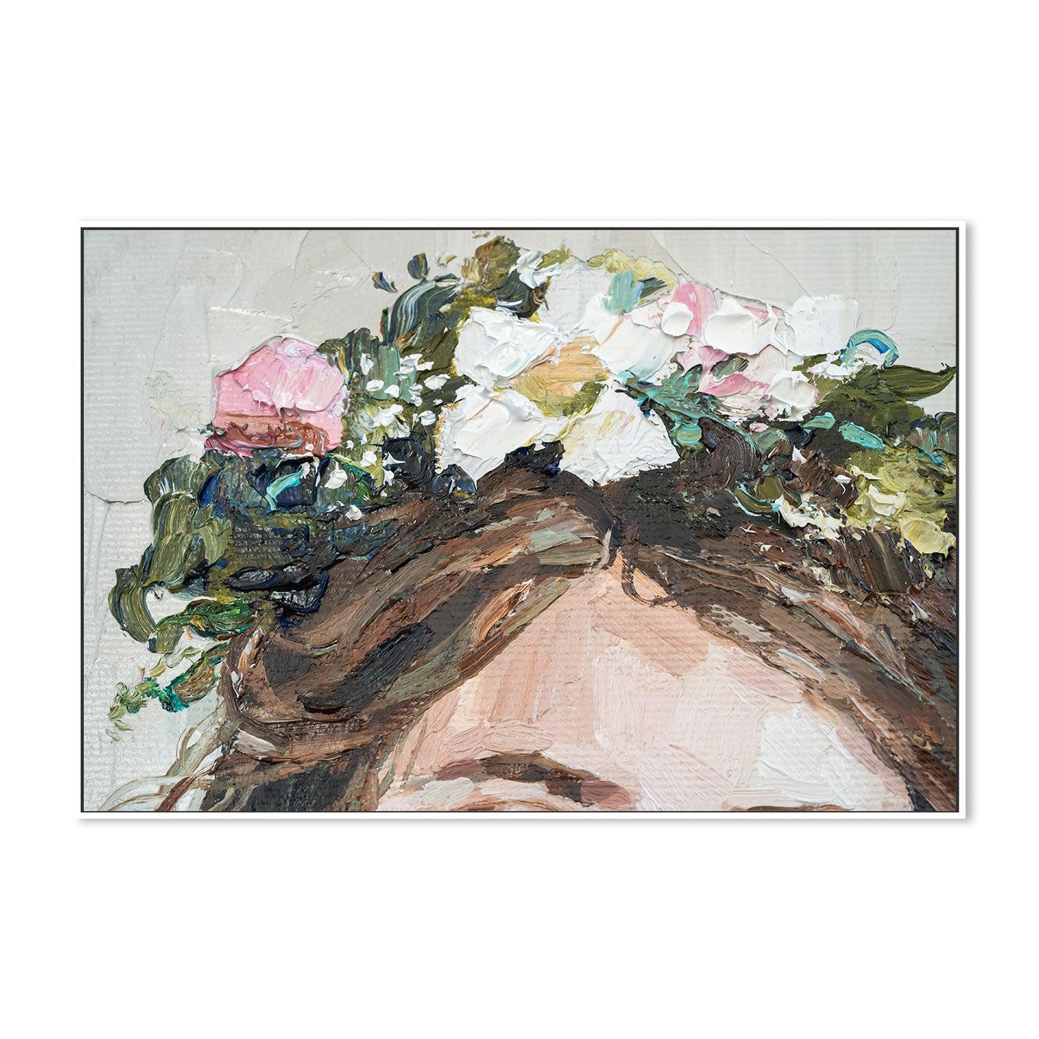 Flower Crown , Hand-painted Canvas