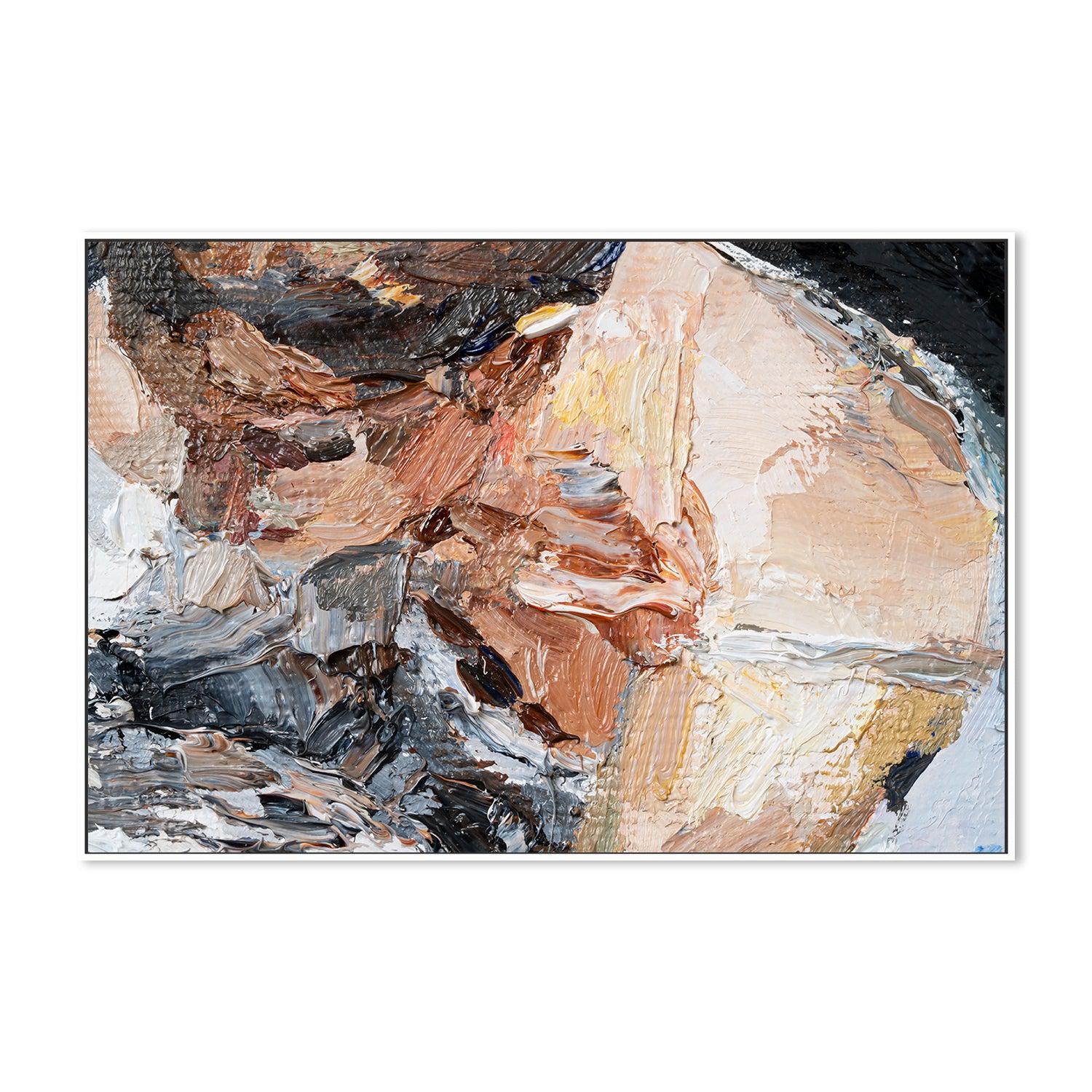 Shades of Neutral , Hand-painted Canvas