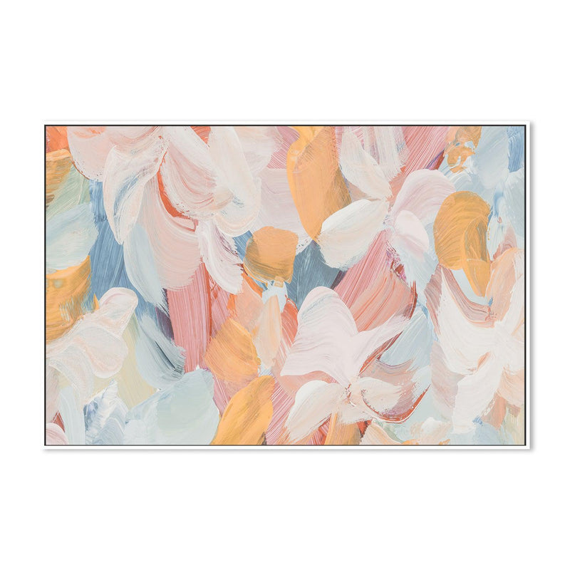 Daisy Abstract , Hand-painted Canvas