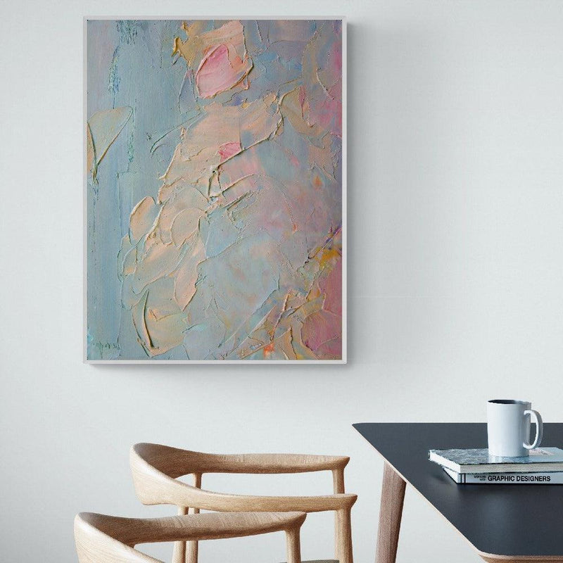 Fairy Floss, Hand-painted Canvas-Framed-Canvas-Print-Poster-Gioia Wall Art