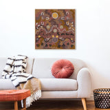 Grandfathers Country, Original Indigenous Hand-Painted Canvas-Gioia-Prints-Framed-Canvas-Poster-GIOIA-WALL-ART