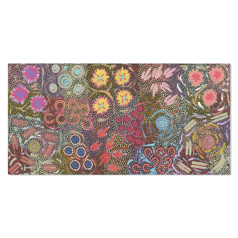 My Great Great Grandmothers Land, Style B, Indigenous Hand-Painted Canvas-Gioia-Prints-Framed-Canvas-Poster-GIOIA-WALL-ART