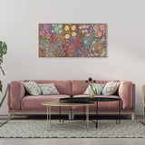 My Great Great Grandmothers Land, Style B, Indigenous Hand-Painted Canvas-Gioia-Prints-Framed-Canvas-Poster-GIOIA-WALL-ART