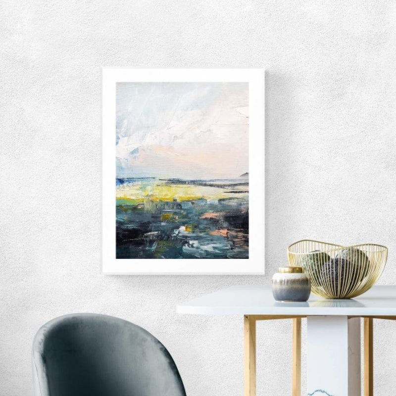 Over the Horizon, Hand-painted Canvas-Framed-Canvas-Print-Poster-Gioia Wall Art