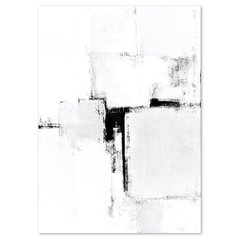 Simplicity, abstract painting, Hand-painted Canvas-Framed-Canvas-Print-Poster-Gioia Wall Art
